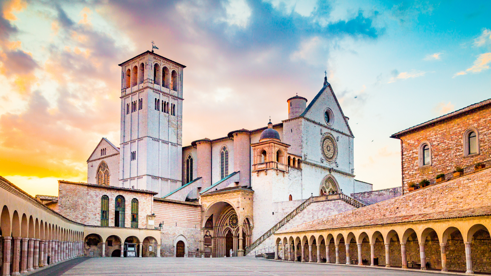 Veduta della Basilica di San Francesco d'Assisi