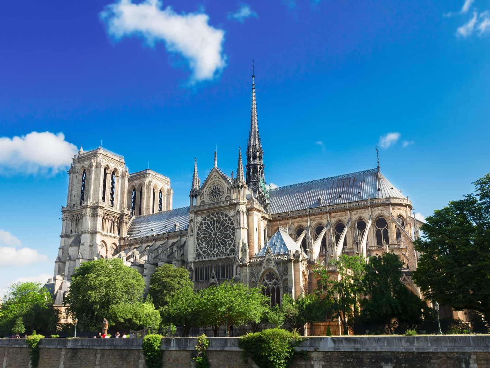 Vista della Cattedrale di Notre-Dame dalla Senna