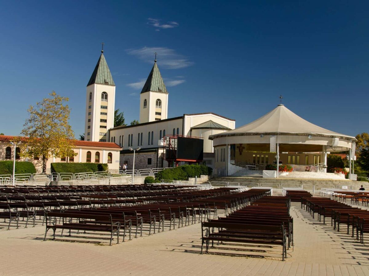 La chiesa di San Giacomo a Medjugorje, in Bosnia-Erzegovina